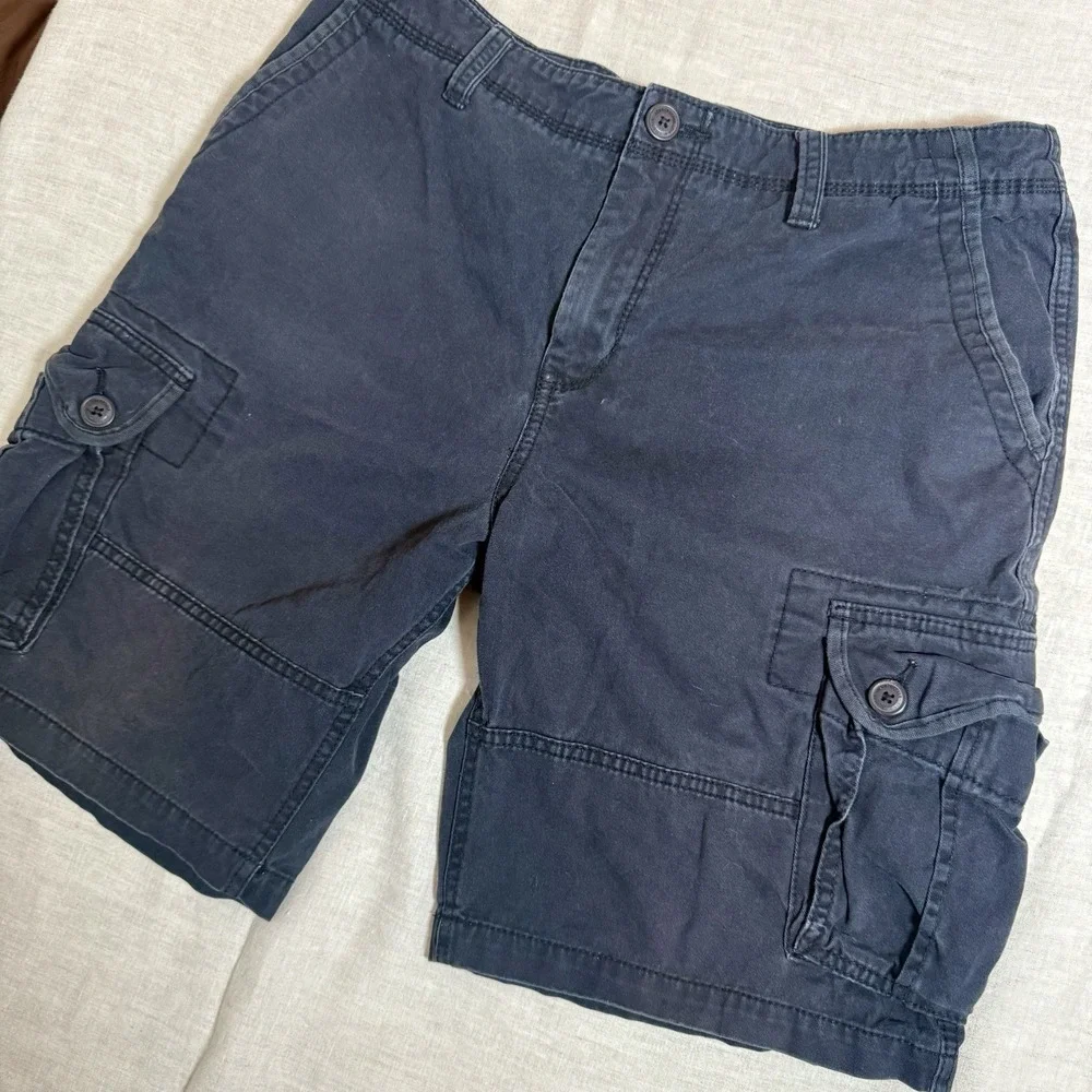 Aeropostale Men's‎ Cargo Shorts Y2K Blue 36